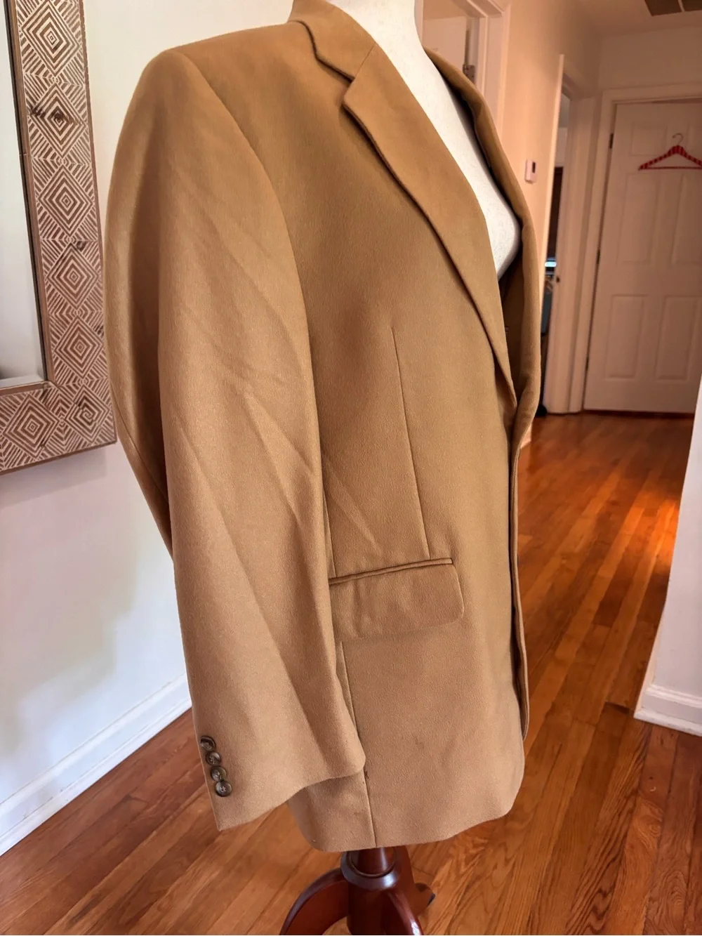 Jos. A. Bank 100% Cashmere Sport Coat Blazer Camel Tan 42R 2 Button